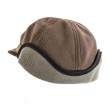 WB cap with ear cover, brown + czech wood