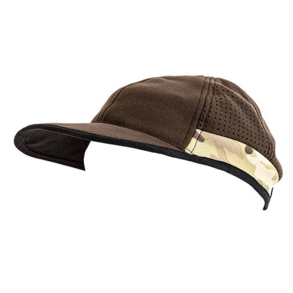 WB cap with visor, brown + multicam