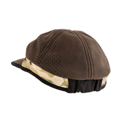 WB cap with visor, brown + multicam