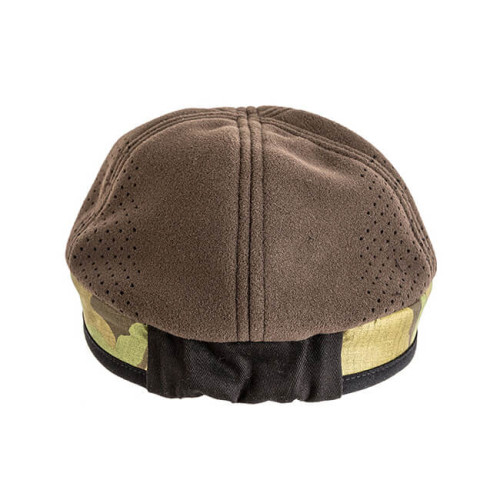 WB cap with ear cover, brown + czech wood